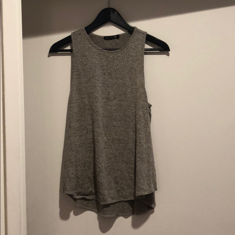 Rag & Bone Grey racerbank tank top, size medium